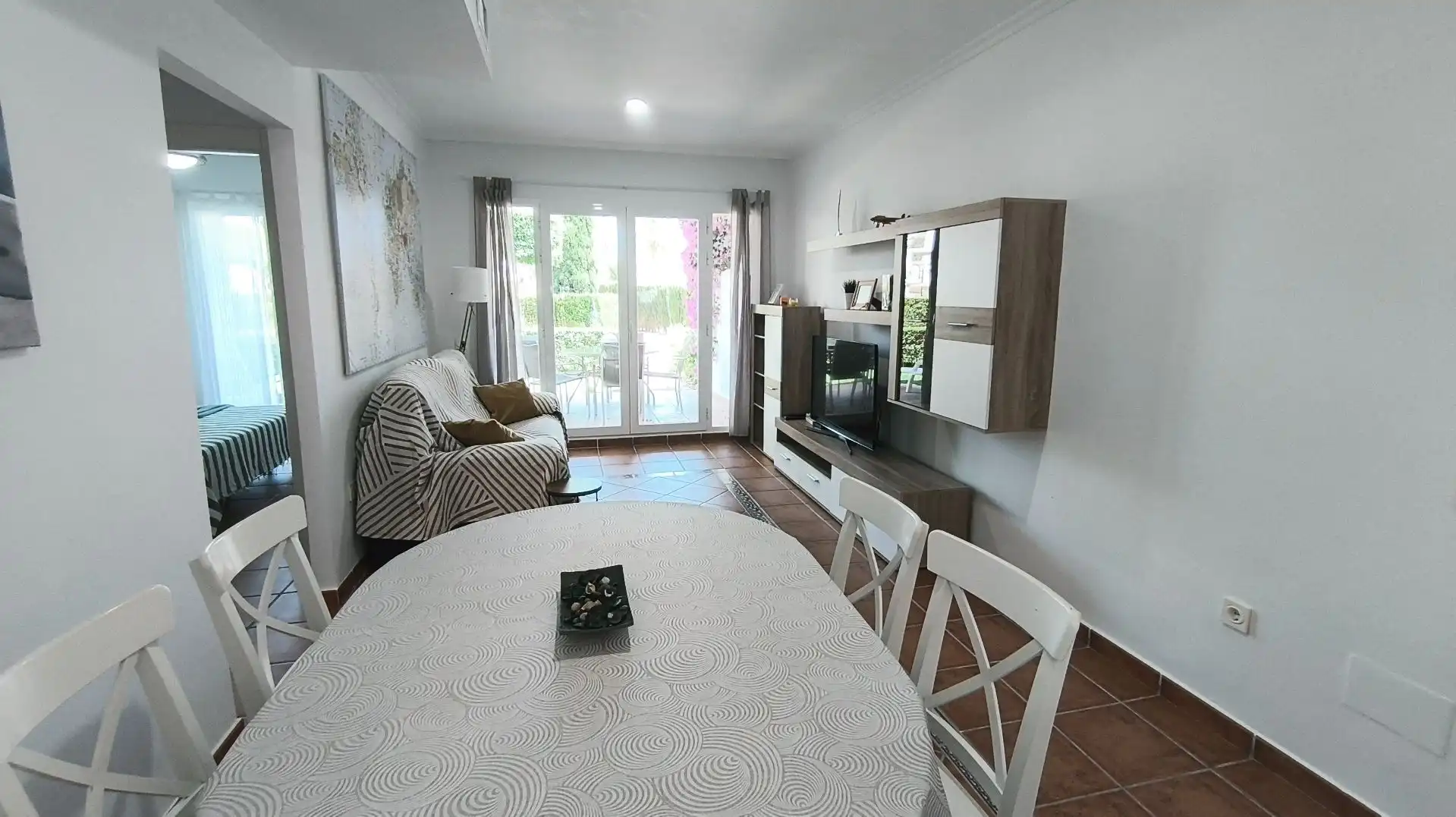 Sala d'estar de Apartament en venda en Mojácar amb Aire condicionat, Calefacció i Traster