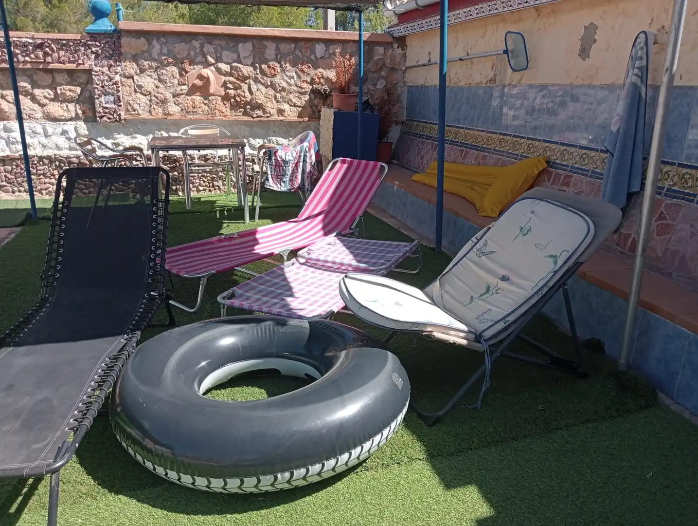 Terraza de Casa o chalet en venta en Albalat dels Tarongers con Jardín privado, Piscina y Amueblado