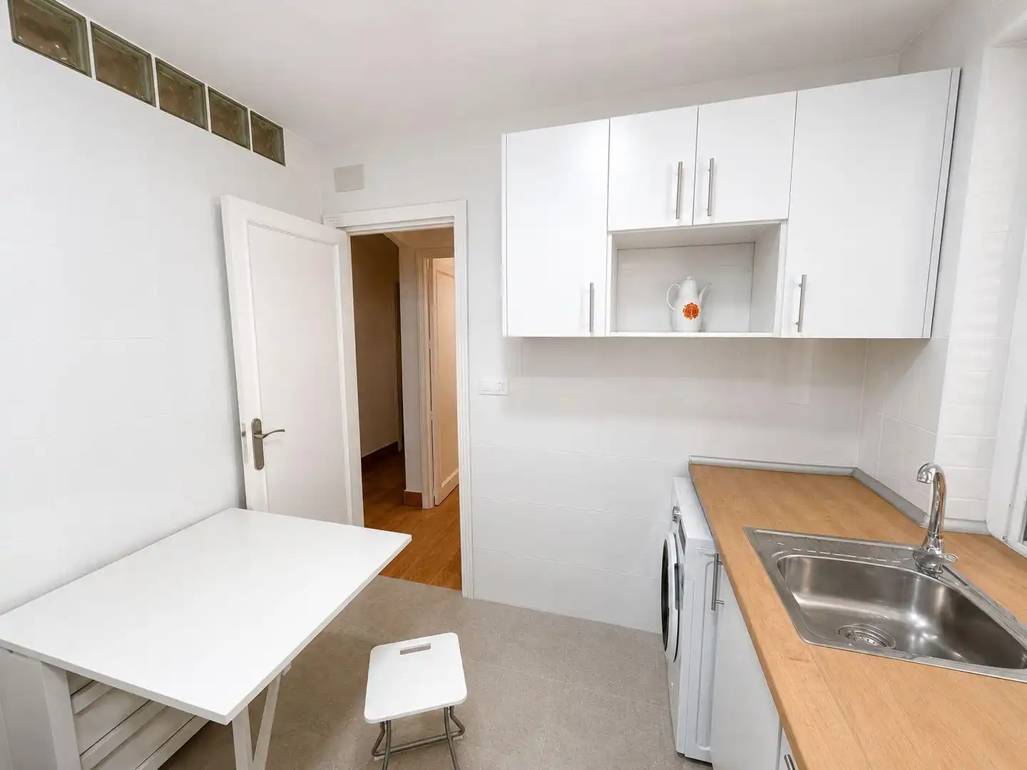 Kitchen of Flat for share in Murcia  with Furnished