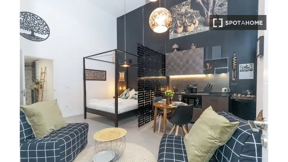 Living room of Apartments for share in Valencia  with Air Conditioner, Terrace and Furnished