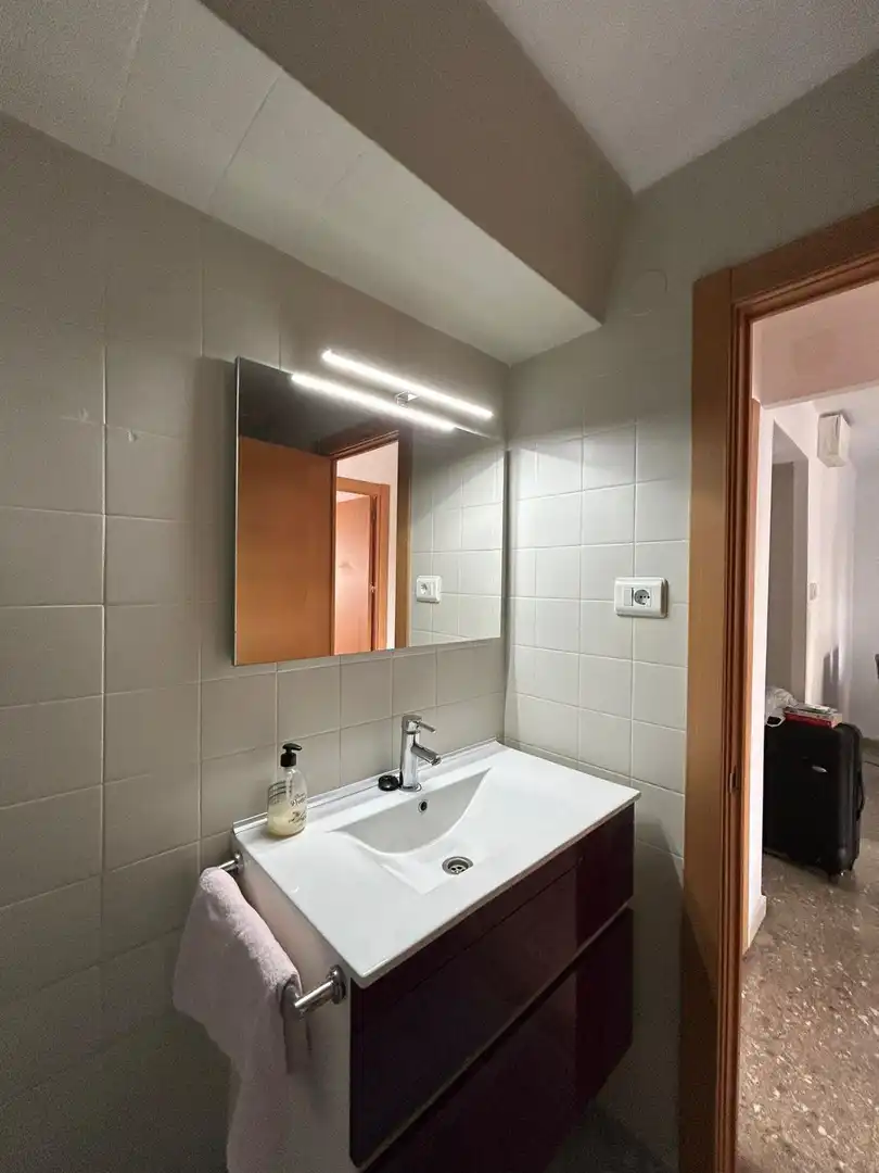 Badezimmer von Wohnungen zur Miete in La Pobla de Farnals mit Klimaanlage, Terrasse und Möbliert