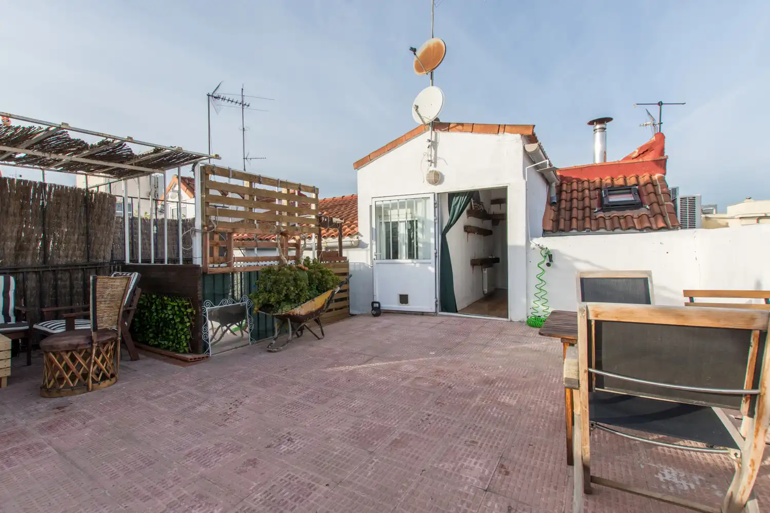 Terrasse von Dachboden zum Verkauf in Madrid mit Klimaanlage, Heizung und Parkett