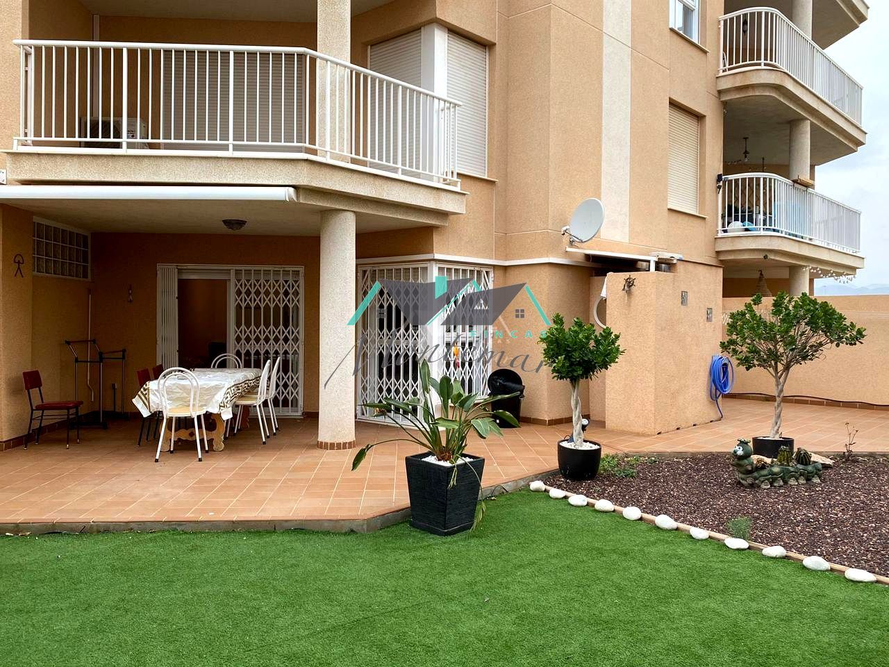 Außenansicht von Erdgeschoss zur Miete in Águilas mit Klimaanlage, Privatgarten und Terrasse