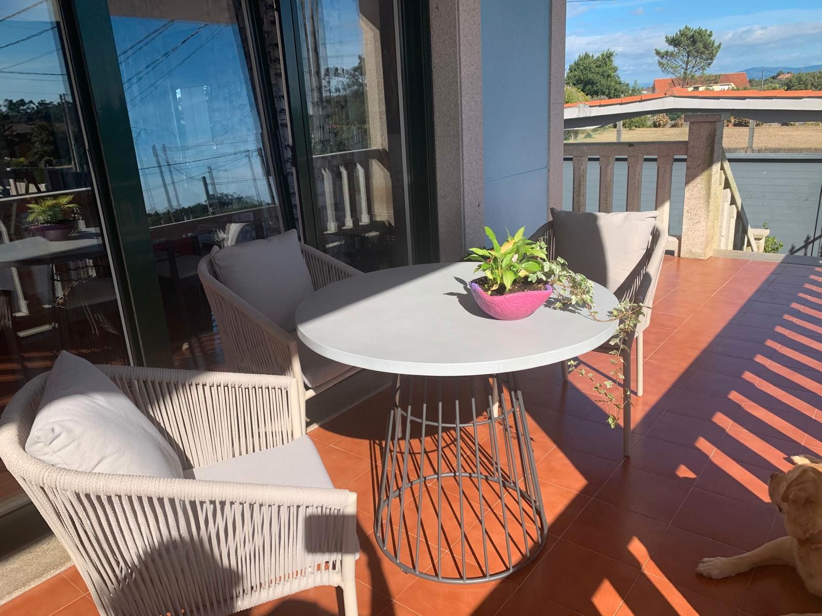 Terrassa de Casa o xalet en venda en A Pobra do Caramiñal amb Calefacció, Jardí privat i Terrassa