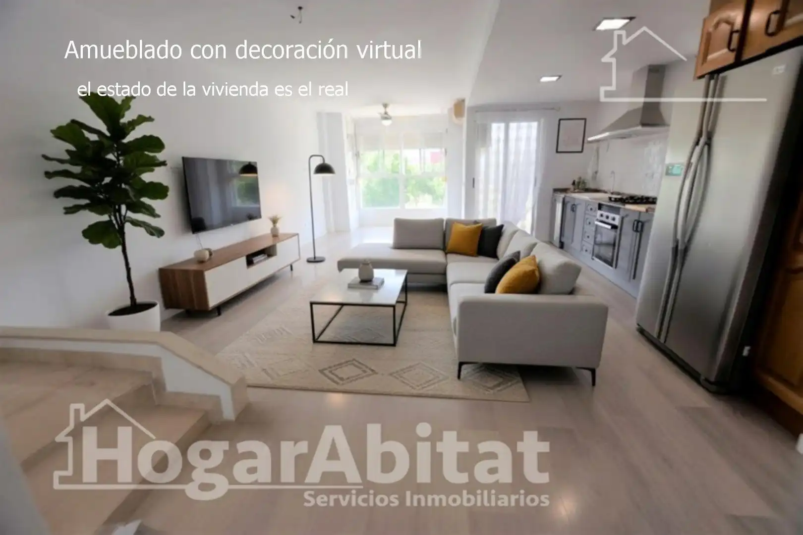 Sala de estar de Ático en venta en  Valencia Capital con Aire acondicionado, Calefacción y Terraza