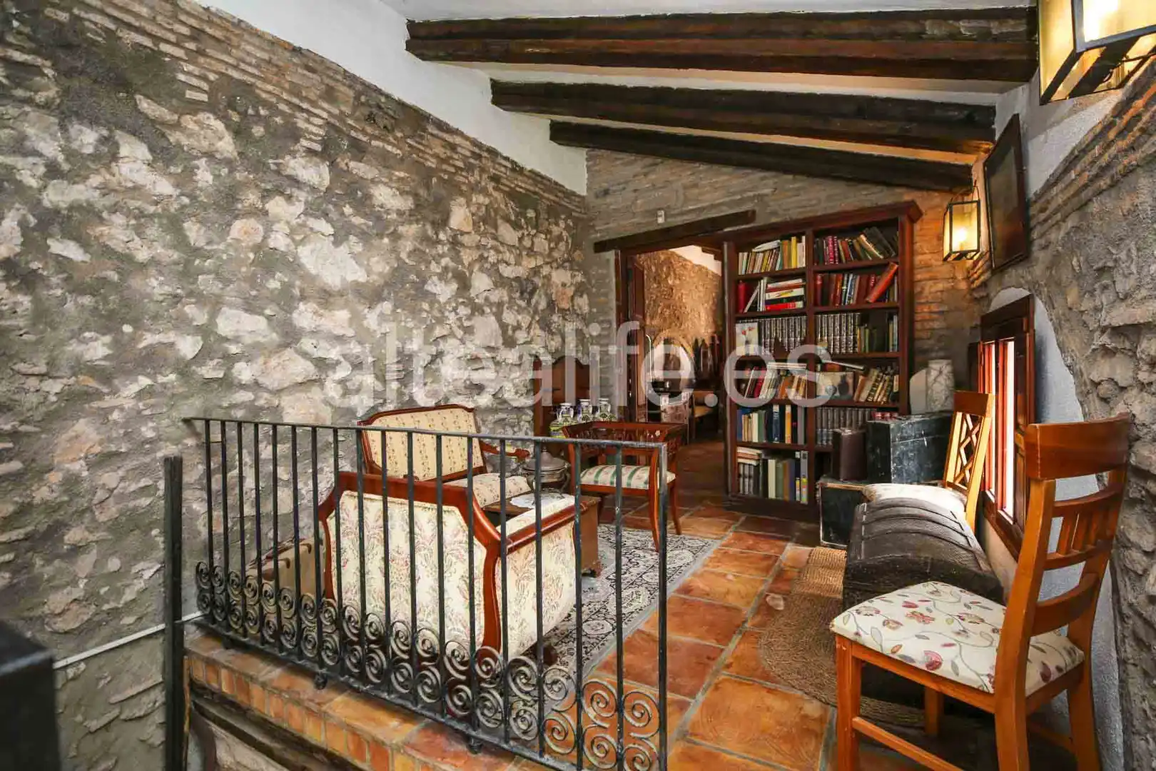 Wohnzimmer von Einfamilien-Reihenhaus zum Verkauf in Gandia mit Privatgarten, Terrasse und Abstellraum