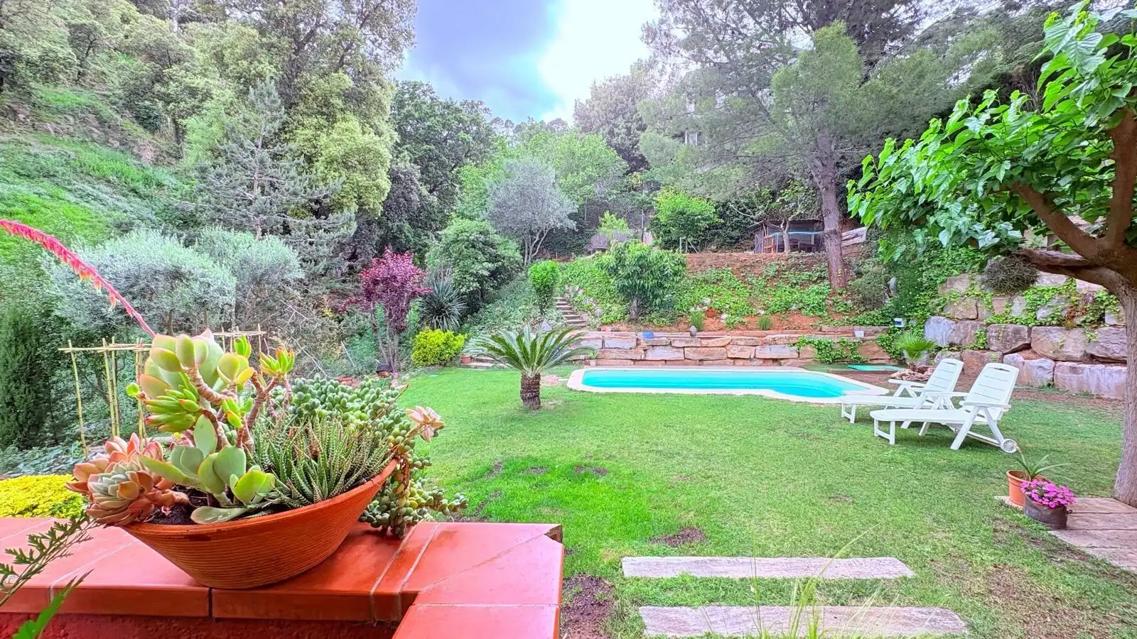 Jardí de Casa o xalet en venda en Castellar del Vallès amb Calefacció, Jardí privat i Terrassa