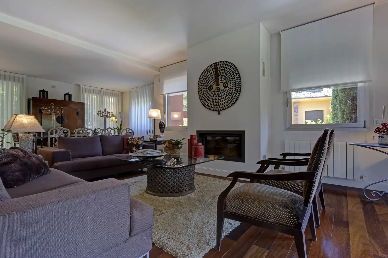 Living room of Houses for sale in Real Sitio de San Ildefonso  with Air Conditioner, Heating and Private garden