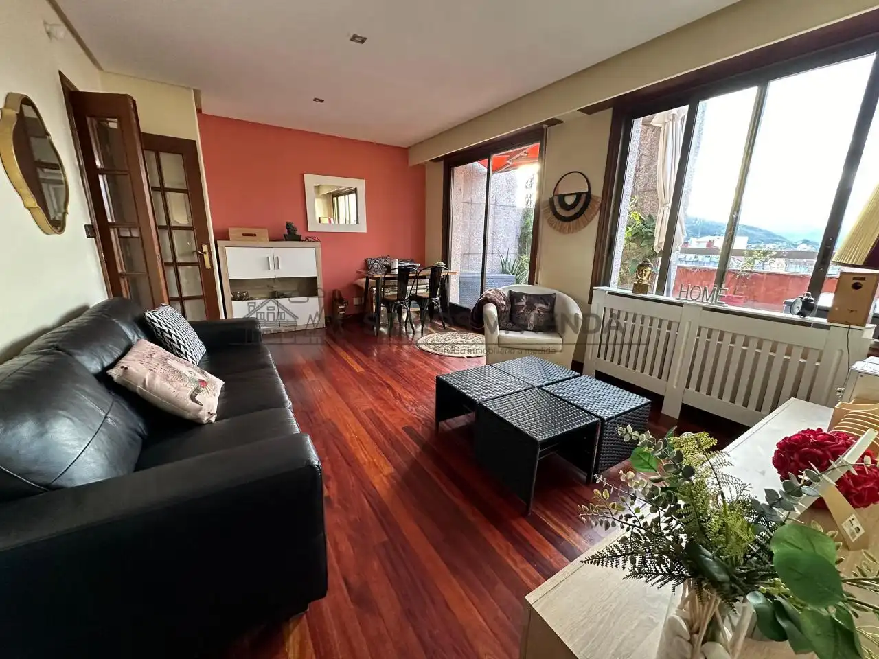 Wohnzimmer von Dachboden zur Miete in Ourense Capital  mit Heizung, Terrasse und Möbliert