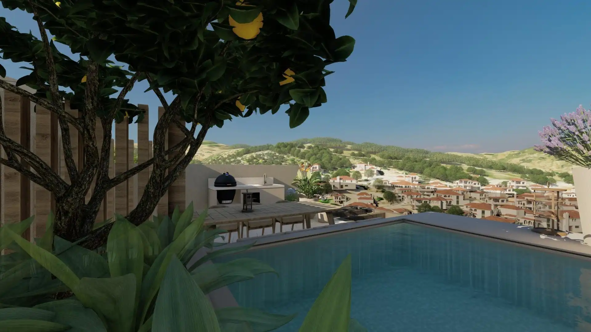 Terraza de Planta baja en venta en Guaro con Aire acondicionado, Calefacción y Jardín privado