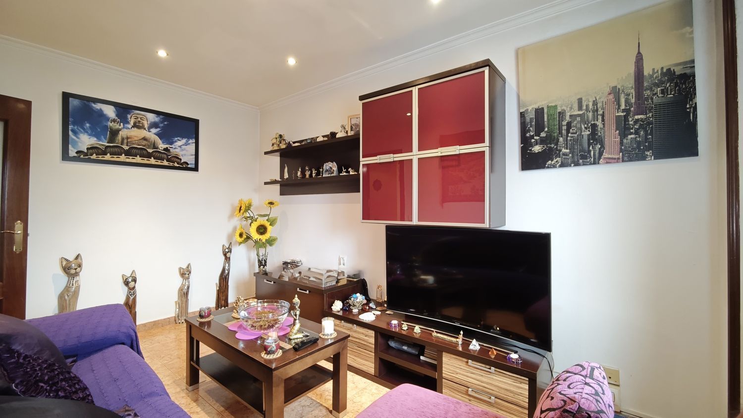Living room of Flat for sale in Gijón   with Heating and Swimming Pool
