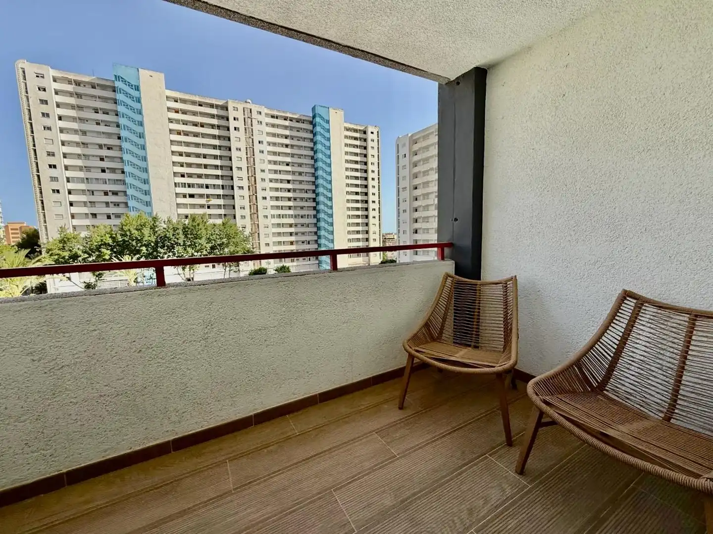 Terraza de Apartamento en venta en Benidorm con Jardín privado, Terraza y Amueblado