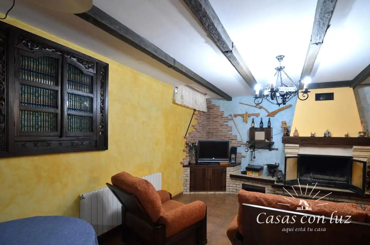Sala d'estar de Casa adosada en venda en Barrios rurales del oeste