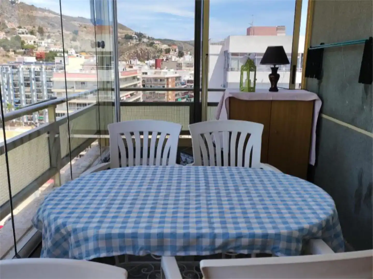 Terrasse von Wohnung zur Miete in Cullera mit Schwimmbad und Balkon