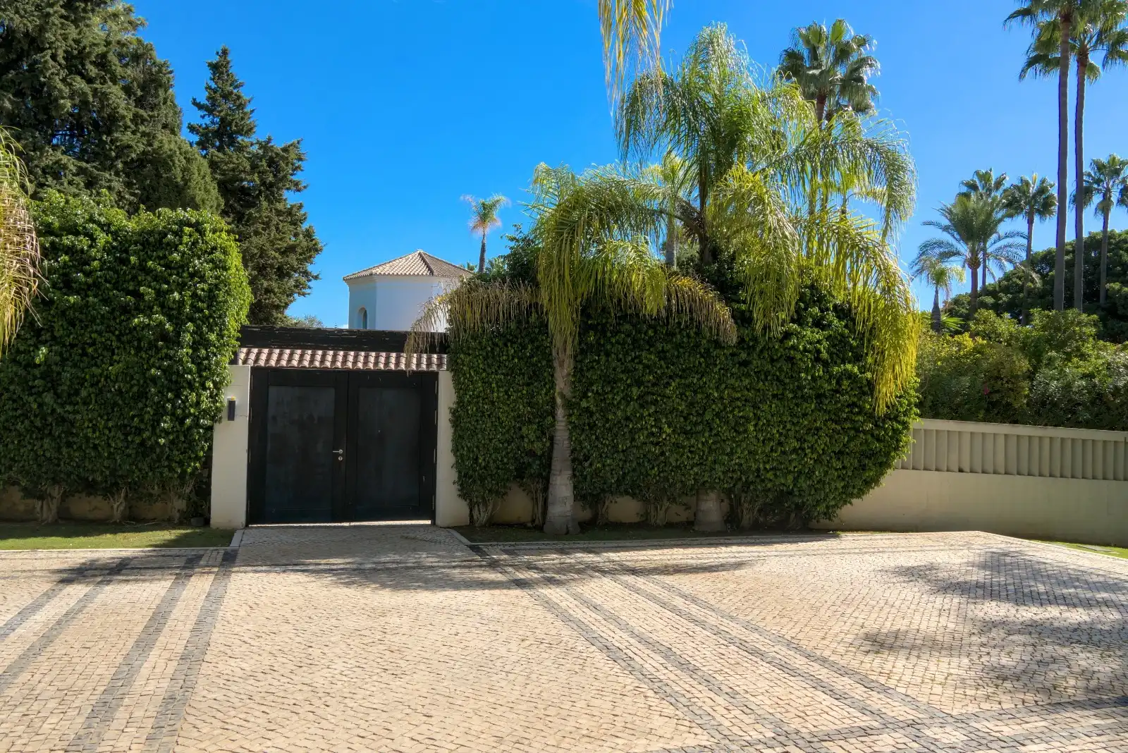Vista exterior de Casa o xalet en venda en Marbella amb Aire condicionat, Jardí privat i Parquet