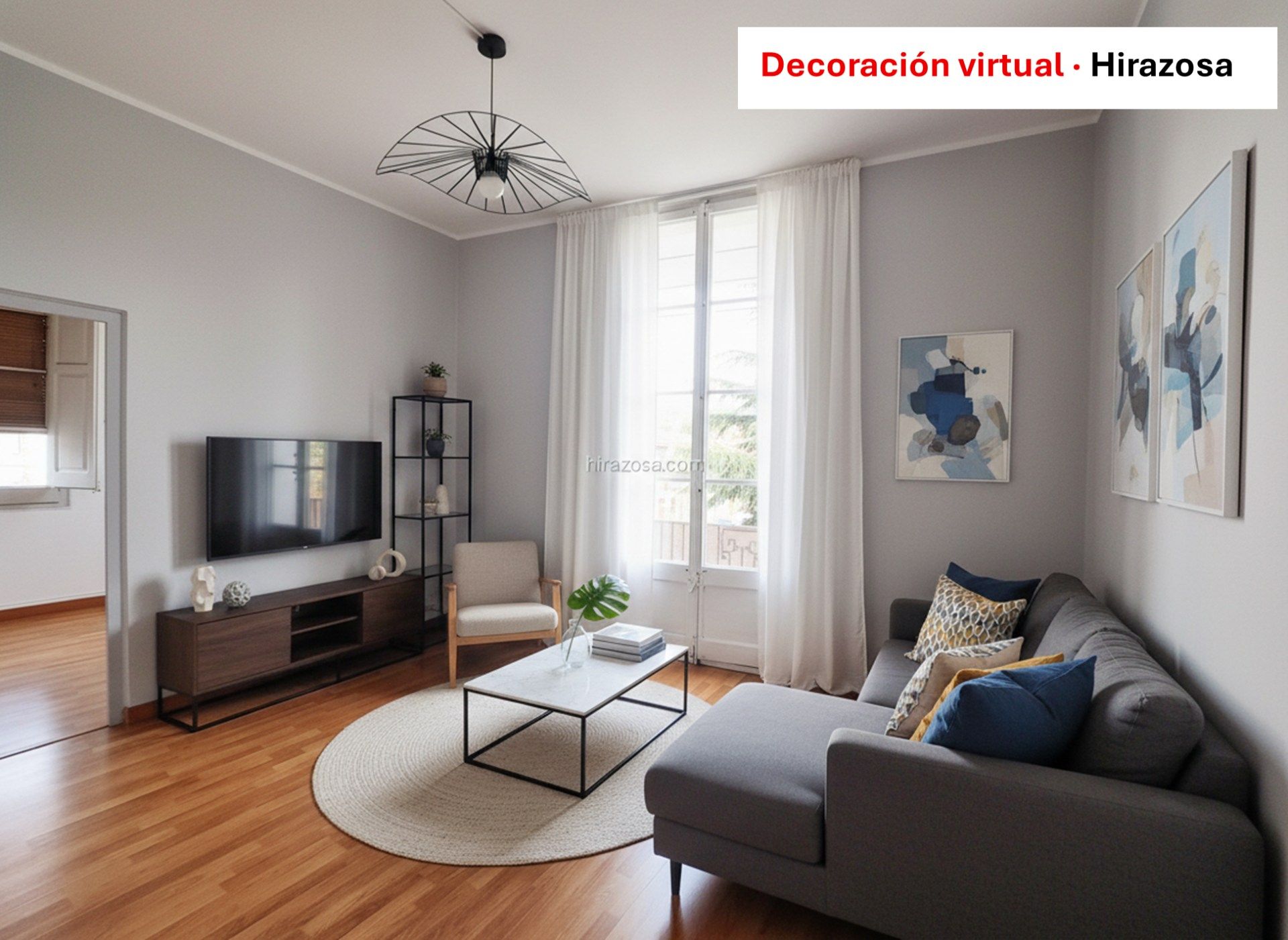 Sala d'estar de Pis en venda en Aiguafreda amb Balcó