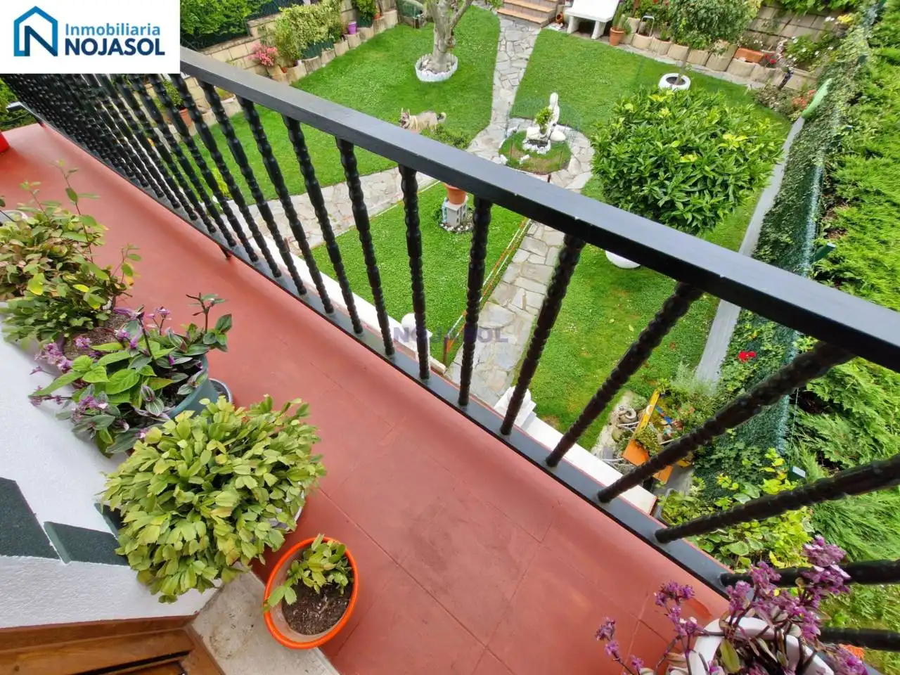 Terrassa de Casa adosada en venda en Meruelo amb Calefacció, Jardí privat i Terrassa