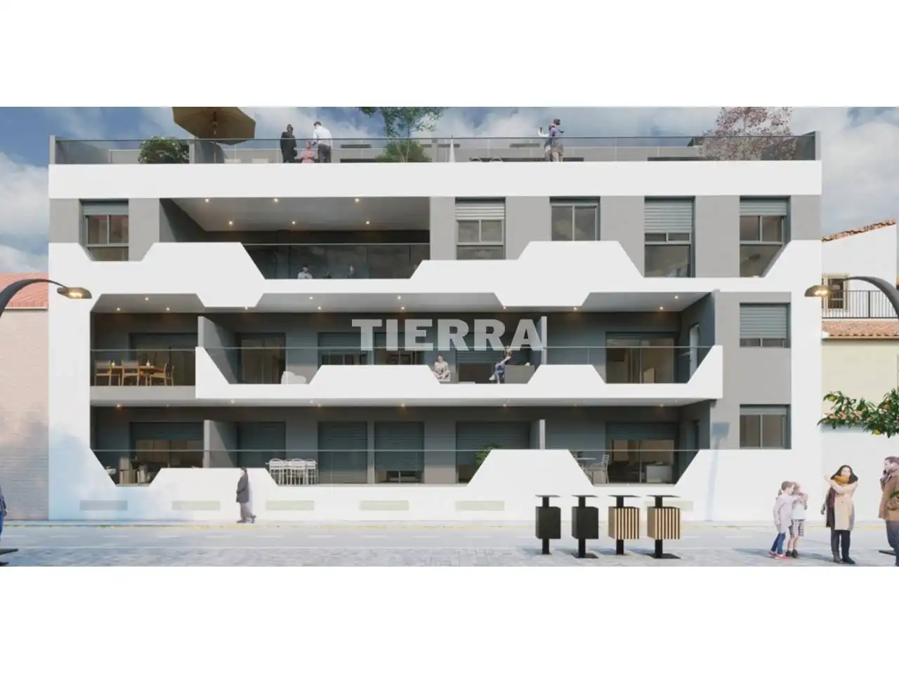 Vista exterior de Pis en venda en Murcia amb Terrassa, Traster i Piscina comunitària