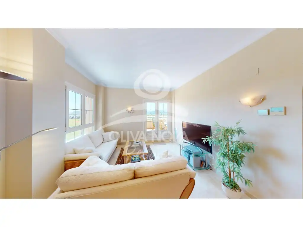 Living room of Attic for sale in Oliva  with Terrace, Swimming Pool and Furnished