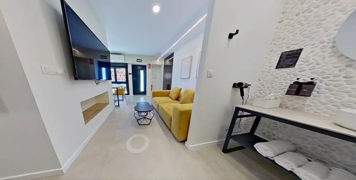 Sala de estar de Planta baja en venta en Bormujos con Aire acondicionado y Amueblado