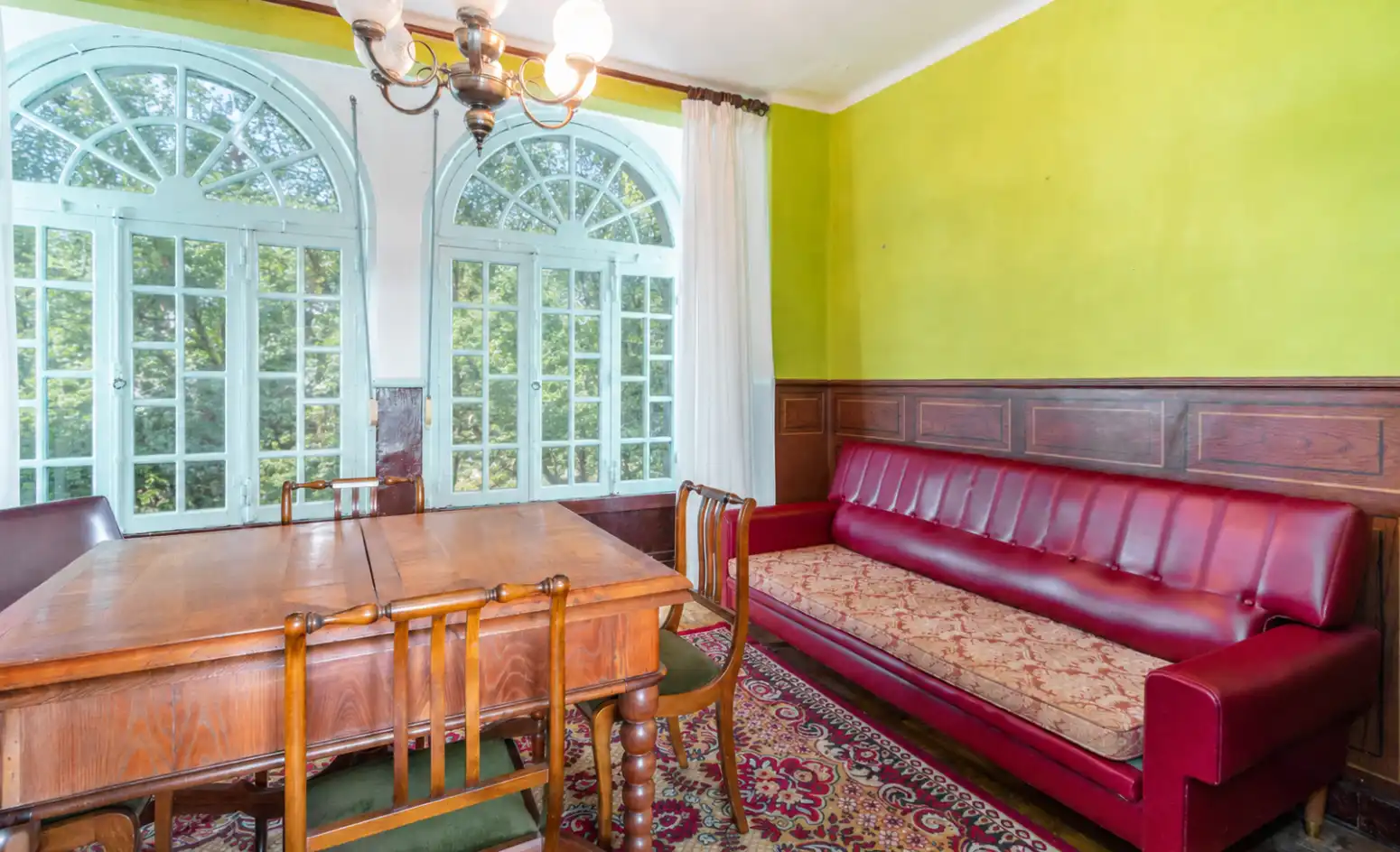 Dining room of Detached homes for sale in Salas  with Parquet flooring, Terrace and Storage room
