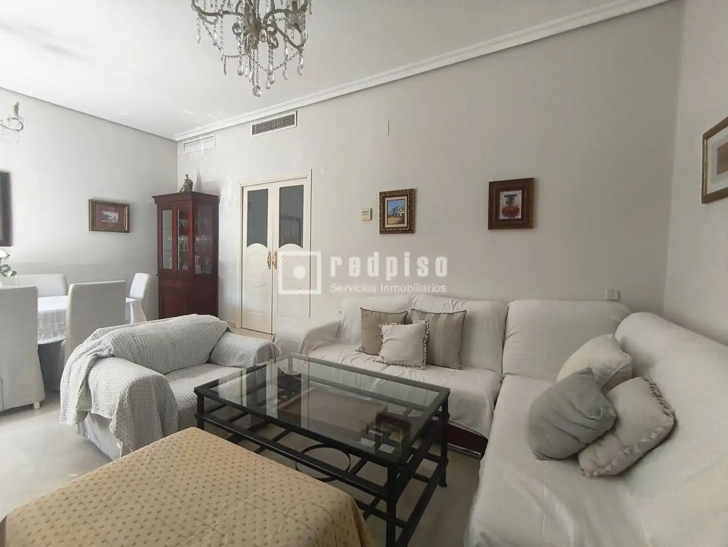 Sala de estar de Piso de alquiler en Sevilla con Aire acondicionado, Terraza y Amueblado