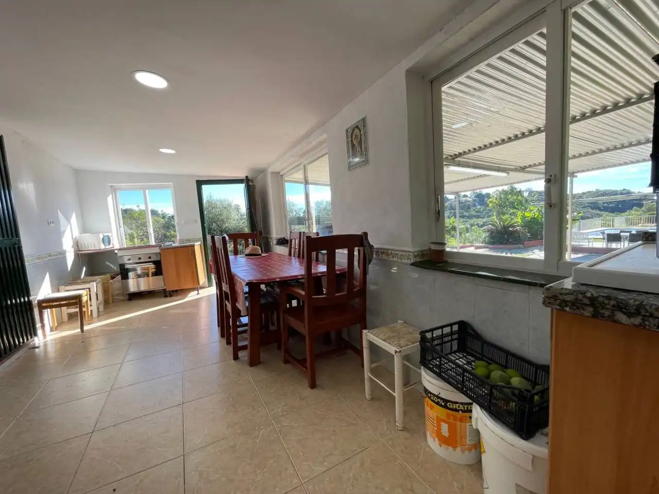 Comedor de Finca rústica en venta en Estepona con Jardín privado y Piscina