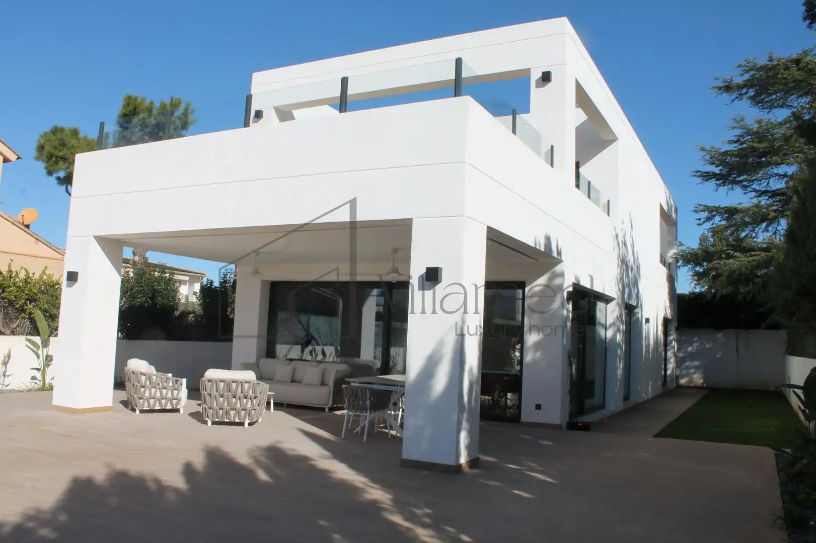 Terrassa de Casa o xalet de lloguer en L'Eliana amb Aire condicionat, Jardí privat i Terrassa