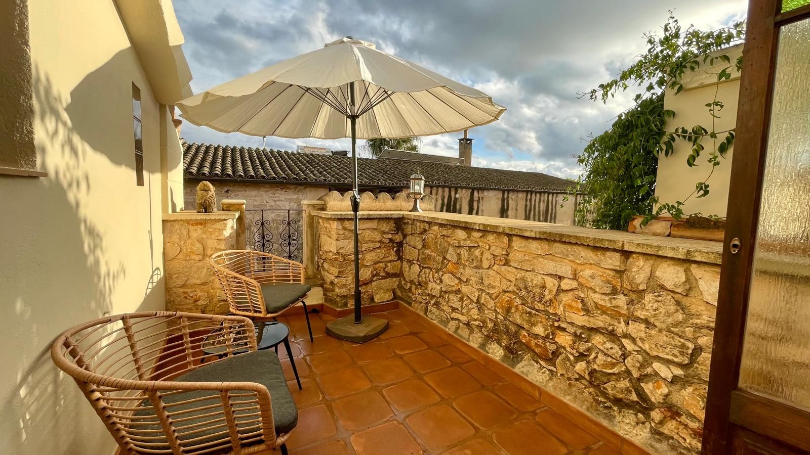 Terrace of Single-family semi-detached to rent in Ses Salines  with Air Conditioner and Furnished