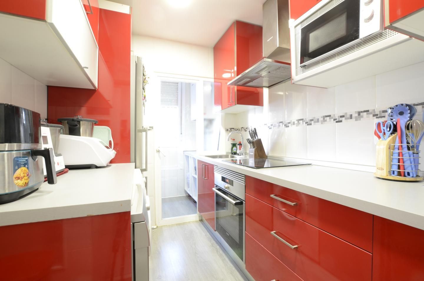 Kitchen of Flat for sale in  Madrid Capital  with Air Conditioner and Heating