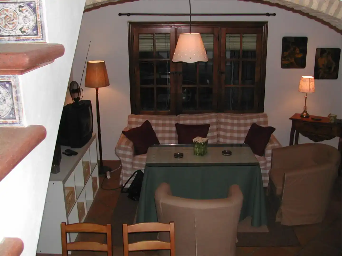Sala d'estar de Casa adosada en venda en Almonaster la Real amb Moblat i Balcó
