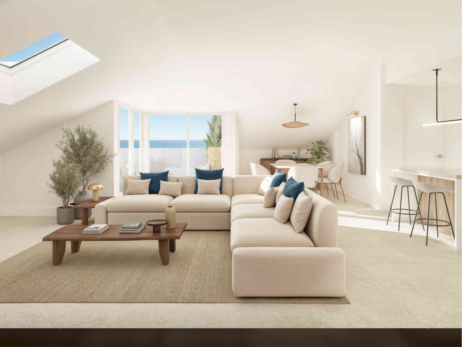 Sala de estar de Ático en venta en Fuengirola con Aire acondicionado, Calefacción y Terraza