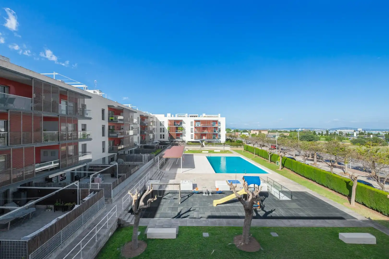 Swimming pool of Flat for sale in  Palma de Mallorca  with Heating, Parquet flooring and Storage room