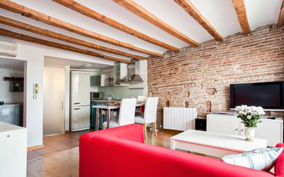 Living room of Flat to rent in  Barcelona Capital  with Air Conditioner and Balcony