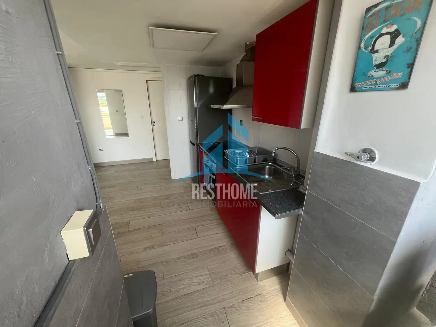 Cocina de Apartamento en venta en Miramar con Aire acondicionado, Terraza y Amueblado
