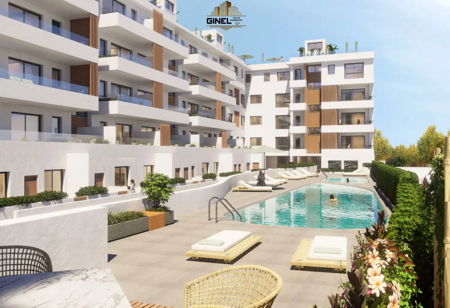 Piscina de Piso en venta en Roquetas de Mar con Aire acondicionado, Terraza y Trastero