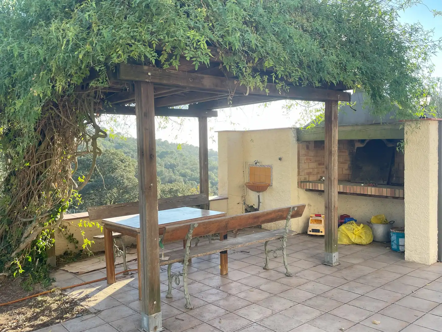 Terraza de Finca rústica en venta en Quart con Calefacción, Jardín privado y Parquet