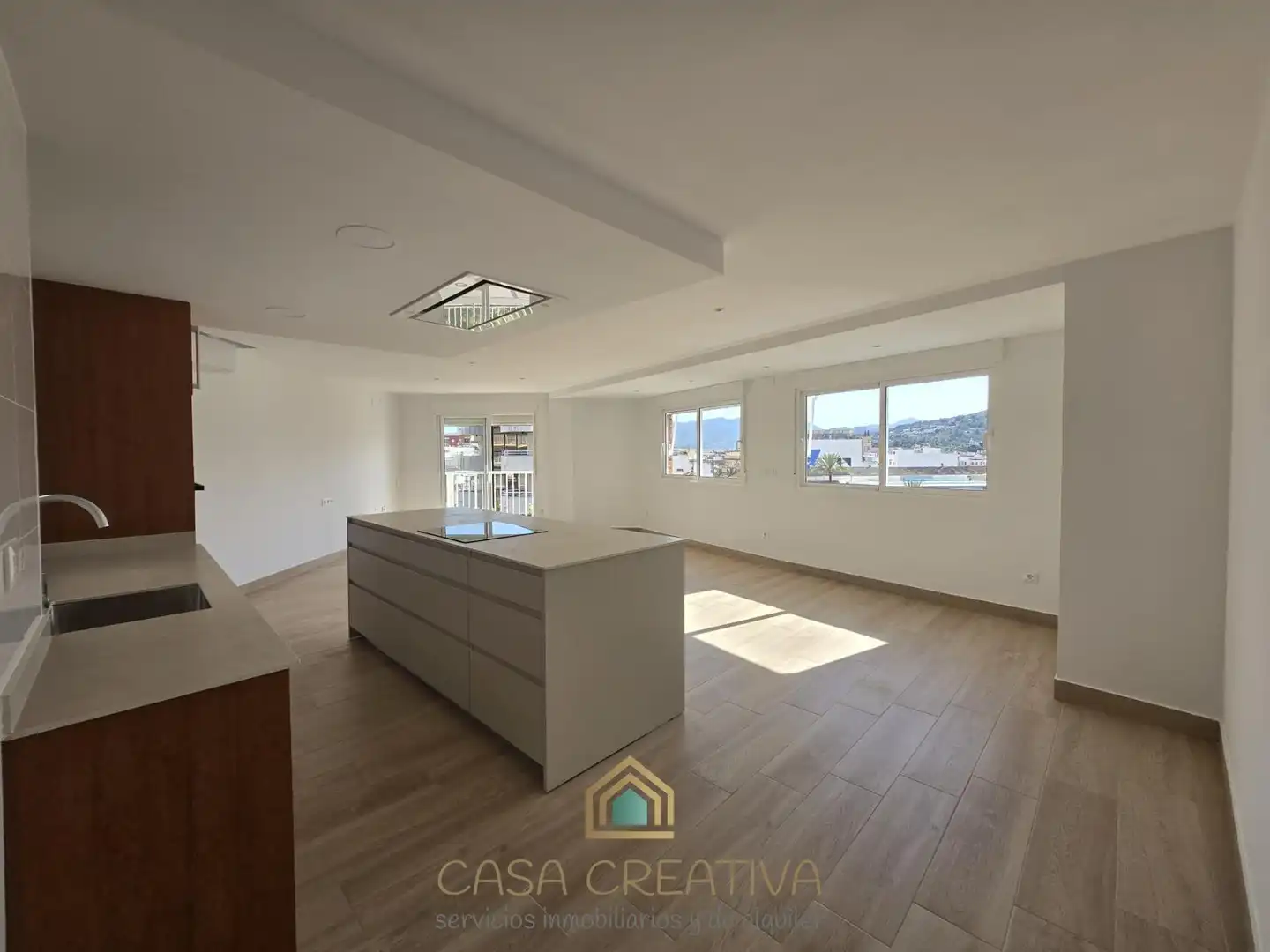 Sala d'estar de Pis de lloguer en Gandia amb Aire condicionat, Calefacció i Terrassa