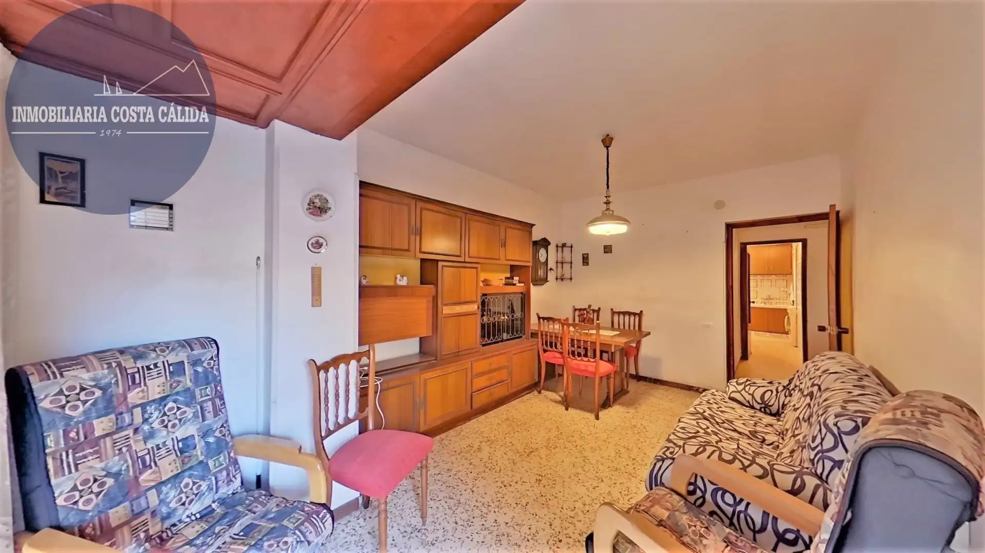 Sala d'estar de Casa adosada en venda en Águilas amb Aire condicionat, Terrassa i Traster