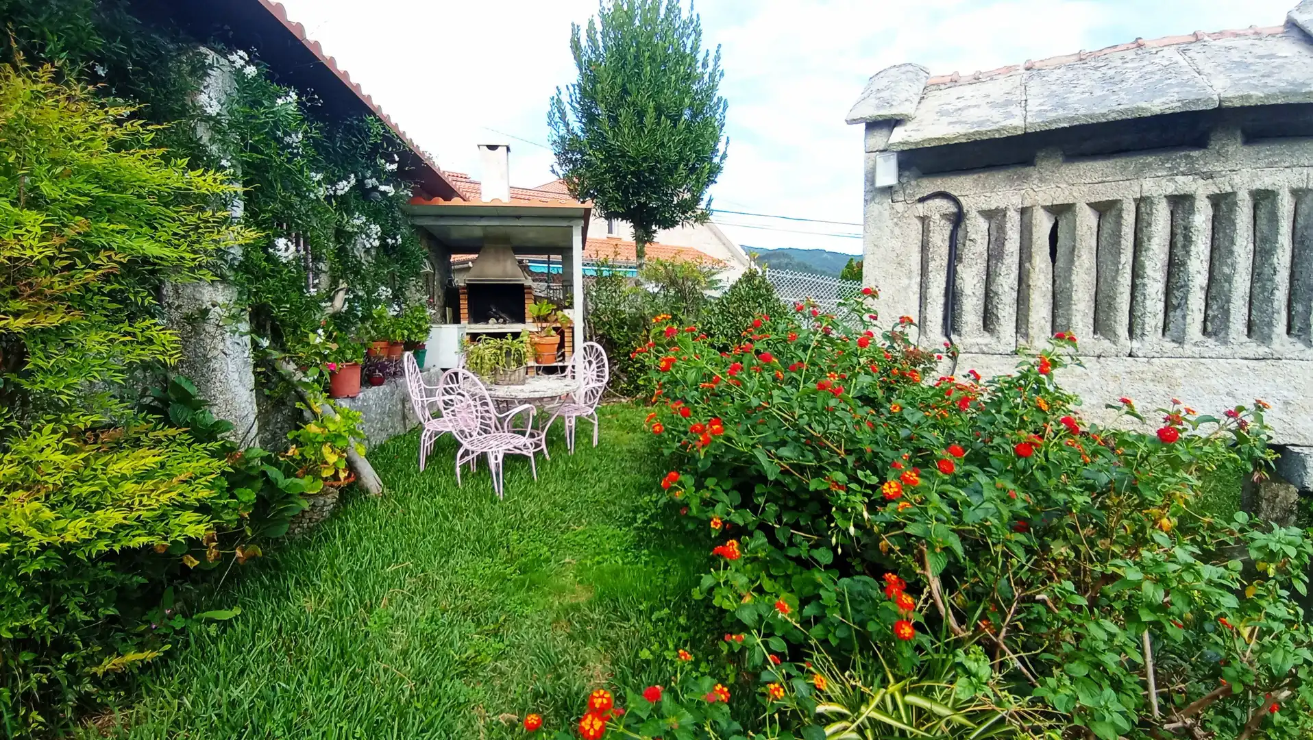 Jardín de Casa o chalet en venta en Ponte Caldelas con Calefacción, Jardín privado y Parquet