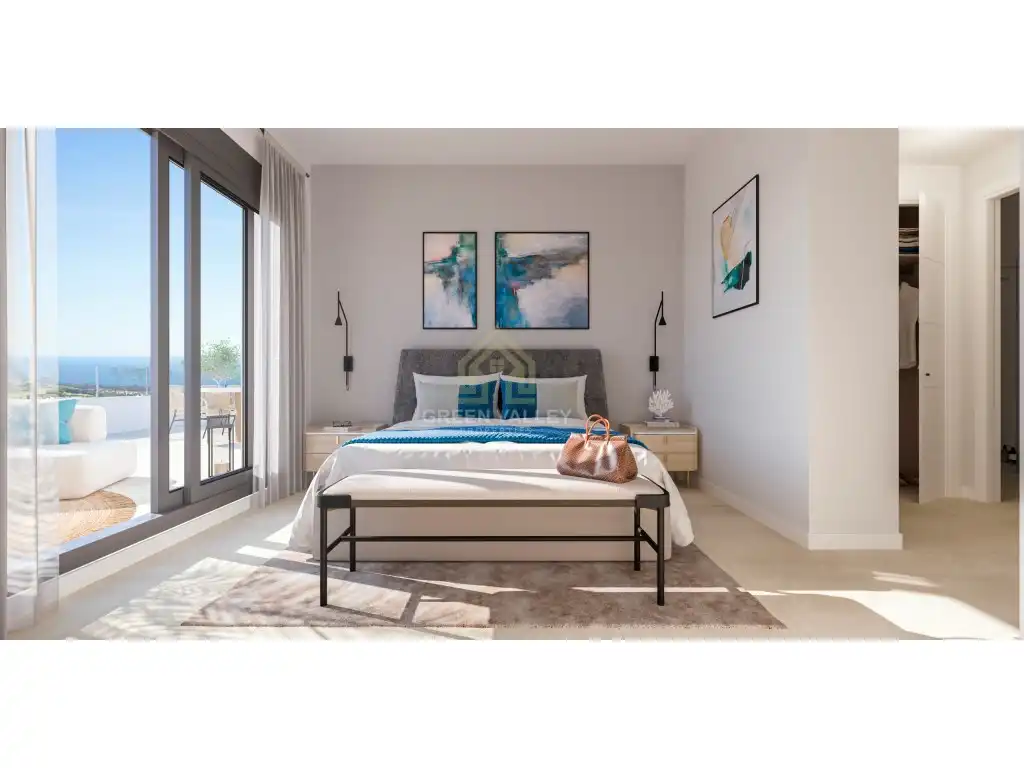 Dormitori de Apartament en venda en La Alcaidesa amb Aire condicionat, Jardí privat i Terrassa