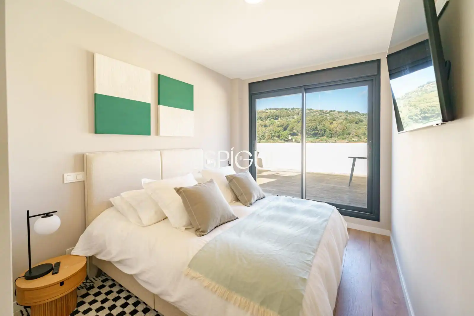 Bedroom of Attic for sale in Montgat  with Air Conditioner, Heating and Parquet flooring