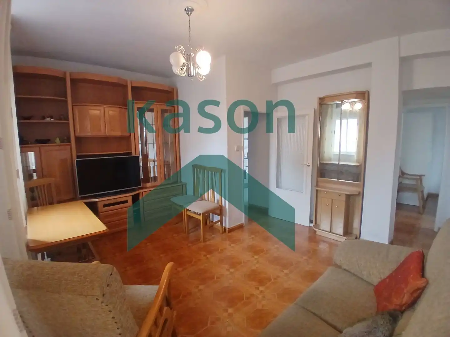 Living room of Flat for sale in Madrid  with Heating, Terrace and Furnished