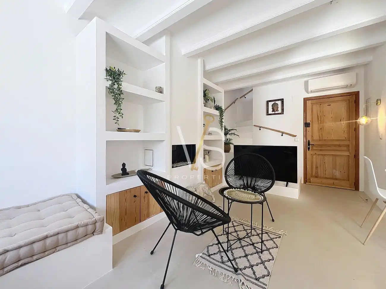 Sala de estar de Casa adosada en venta en Benissa con Calefacción, Jardín privado y Piscina