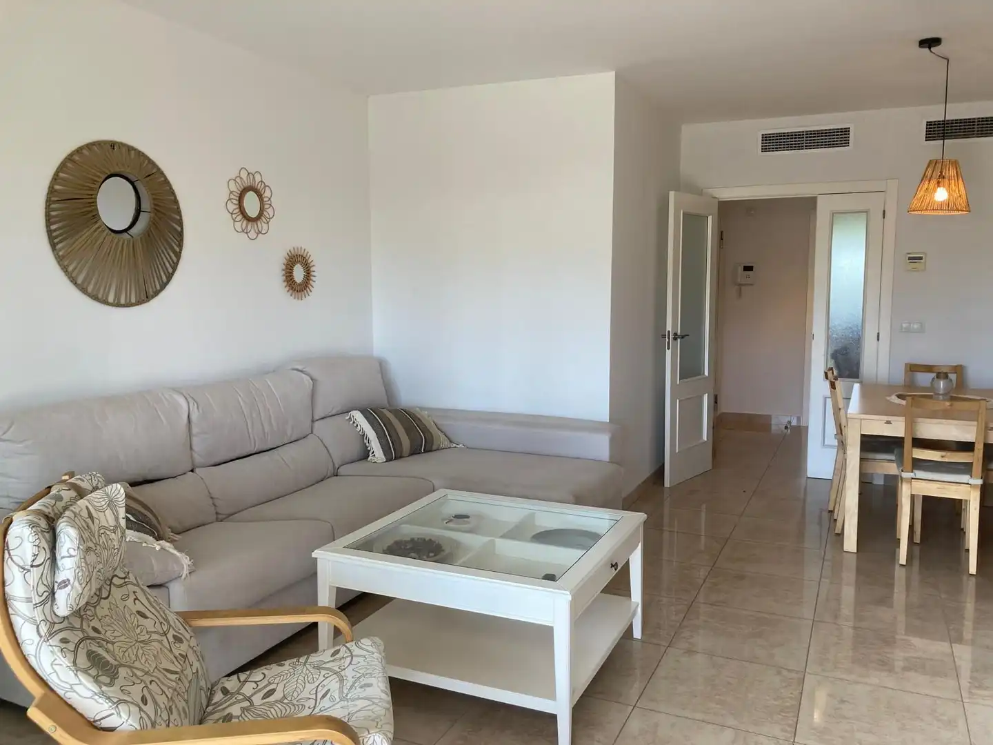 Sala d'estar de Apartament en venda en Dénia amb Aire condicionat, Calefacció i Terrassa