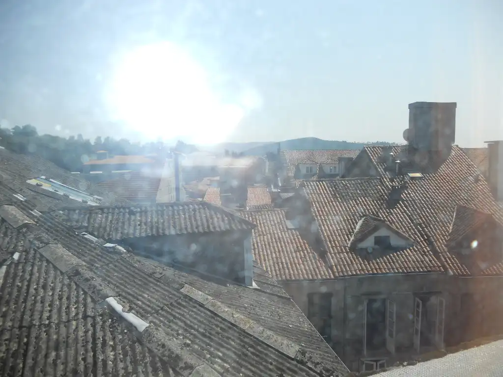 Exterior view of Flat for rent in Santiago de Compostela   with Heating, Furnished and Oven