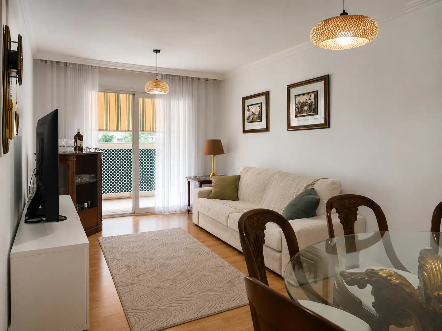 Sala d'estar de Pis en venda en Málaga amb Aire condicionat, Jardí privat i Terrassa