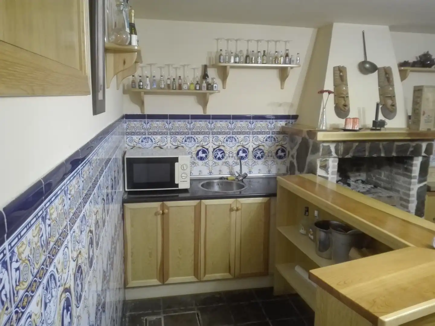 Cocina de Casa o chalet en venta en Simancas con Jardín privado, Parquet y Terraza