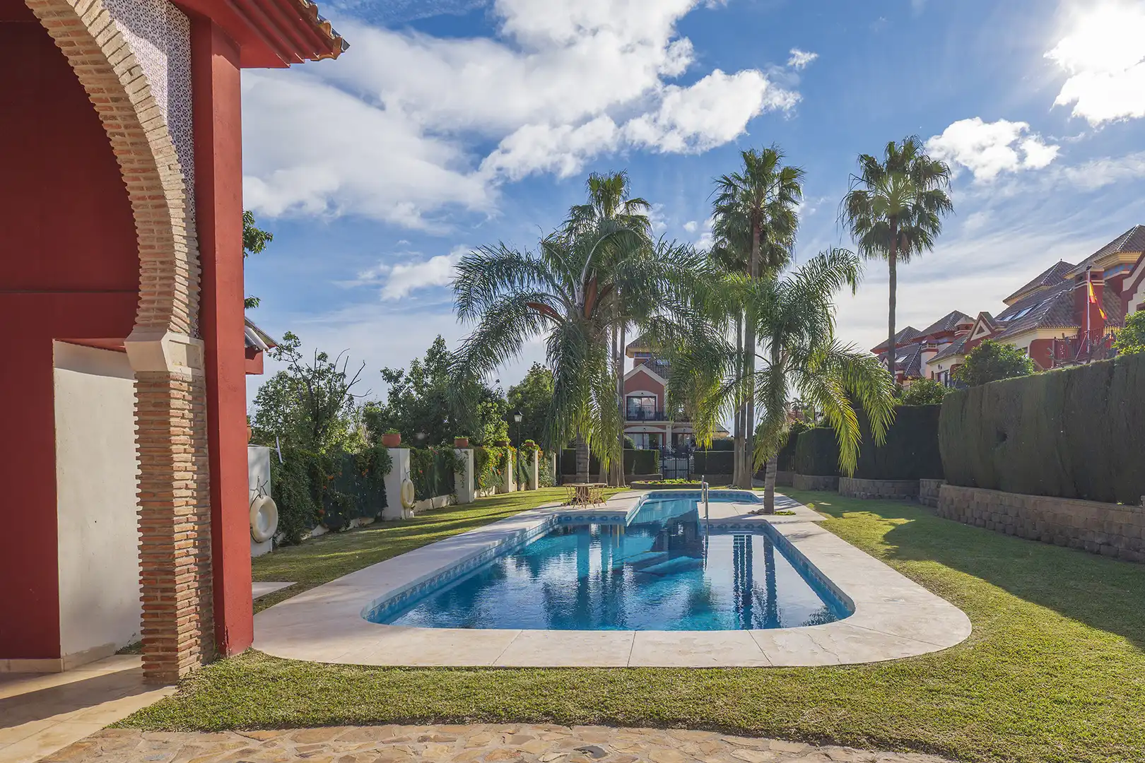 Jardín de Casa adosada en venta en Benalmádena con Terraza, Piscina y Internet