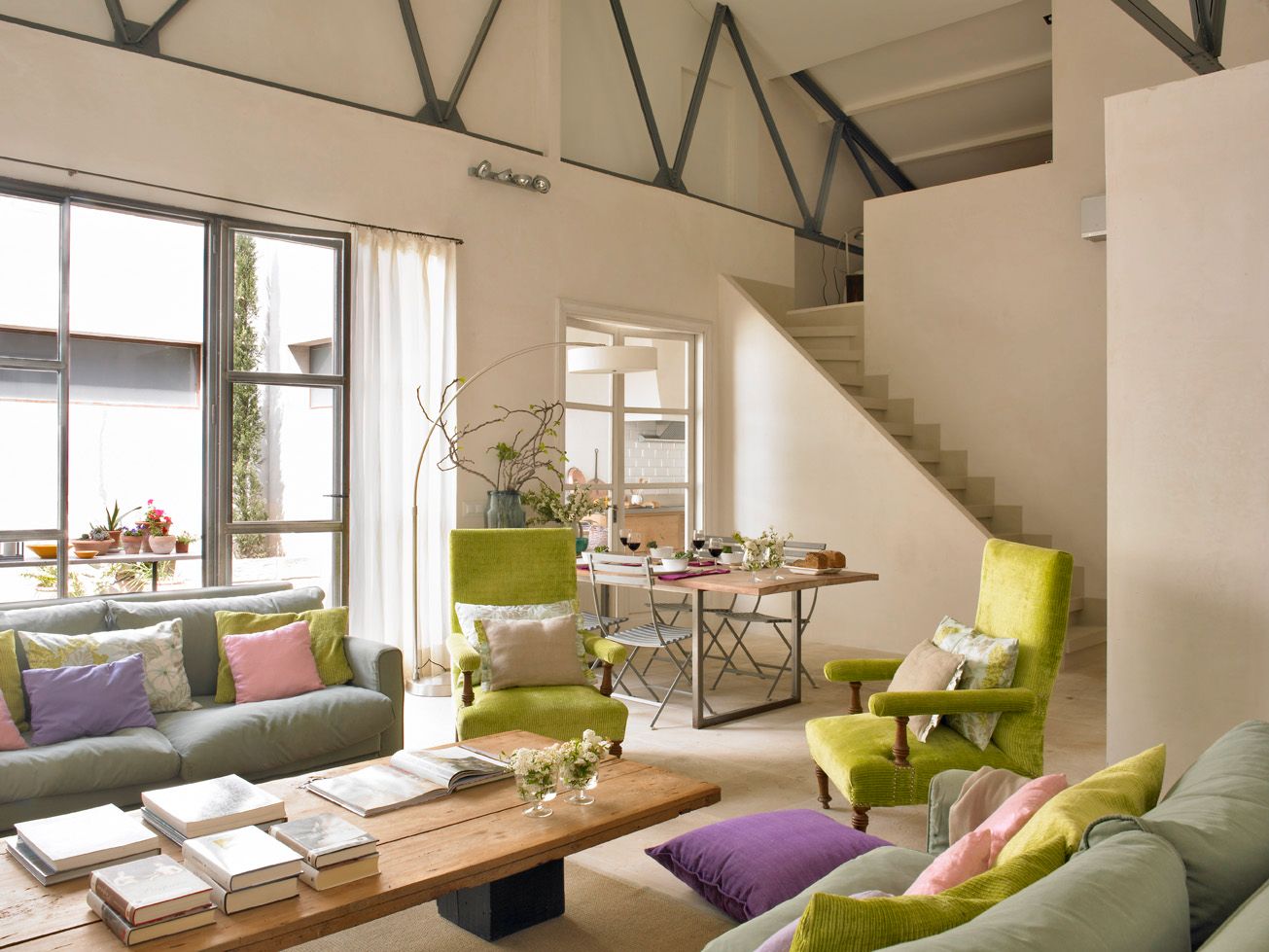 Living room of Apartment to rent in Pollença  with Air Conditioner and Furnished